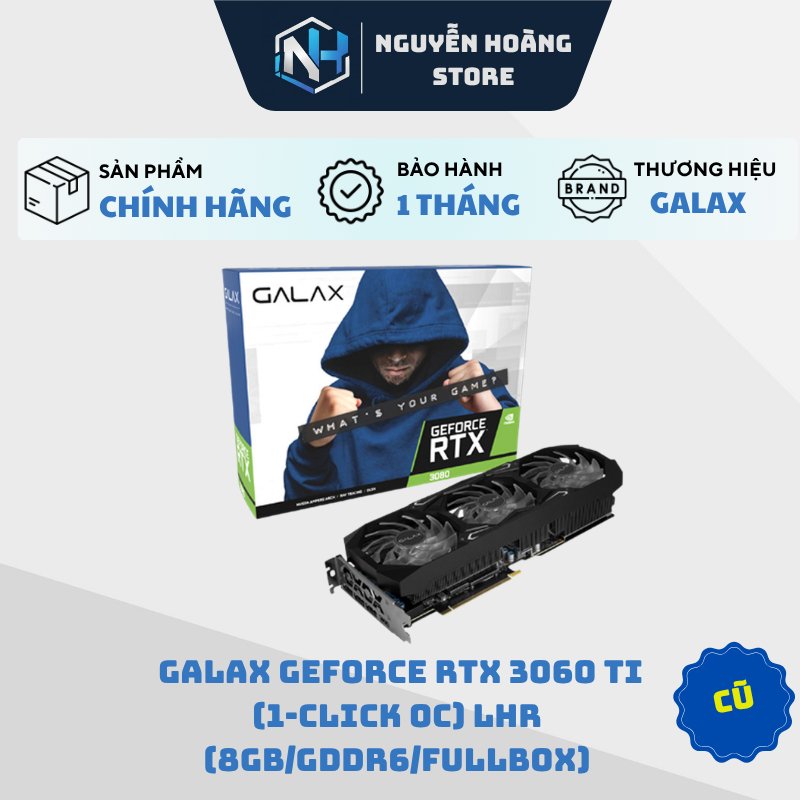 VGA card màn hình GALAX GeForce RTX 3060Ti 8GB Cũ