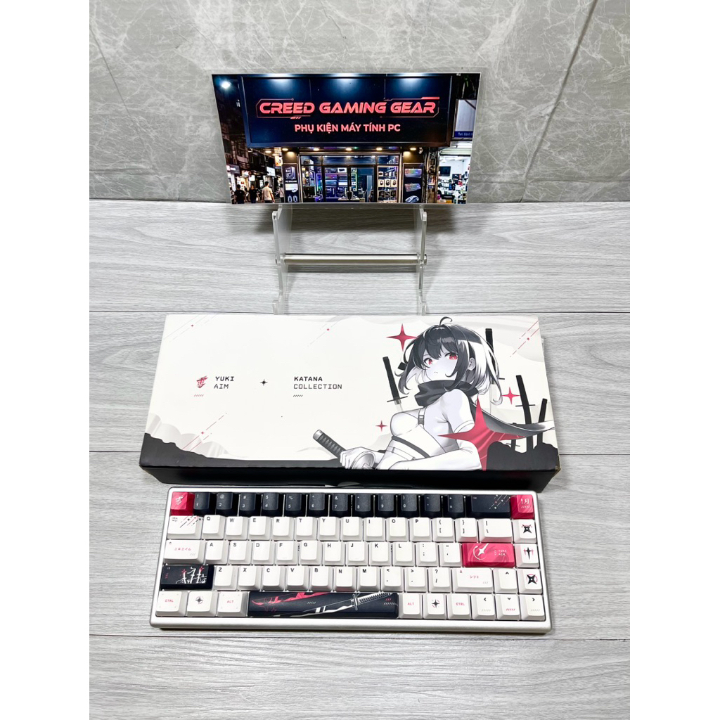 Bàn phím cơ Yuki Aim Polar 65 Katana Edition - Hiragana (Limited Edition) - Hàng Chính Hãng