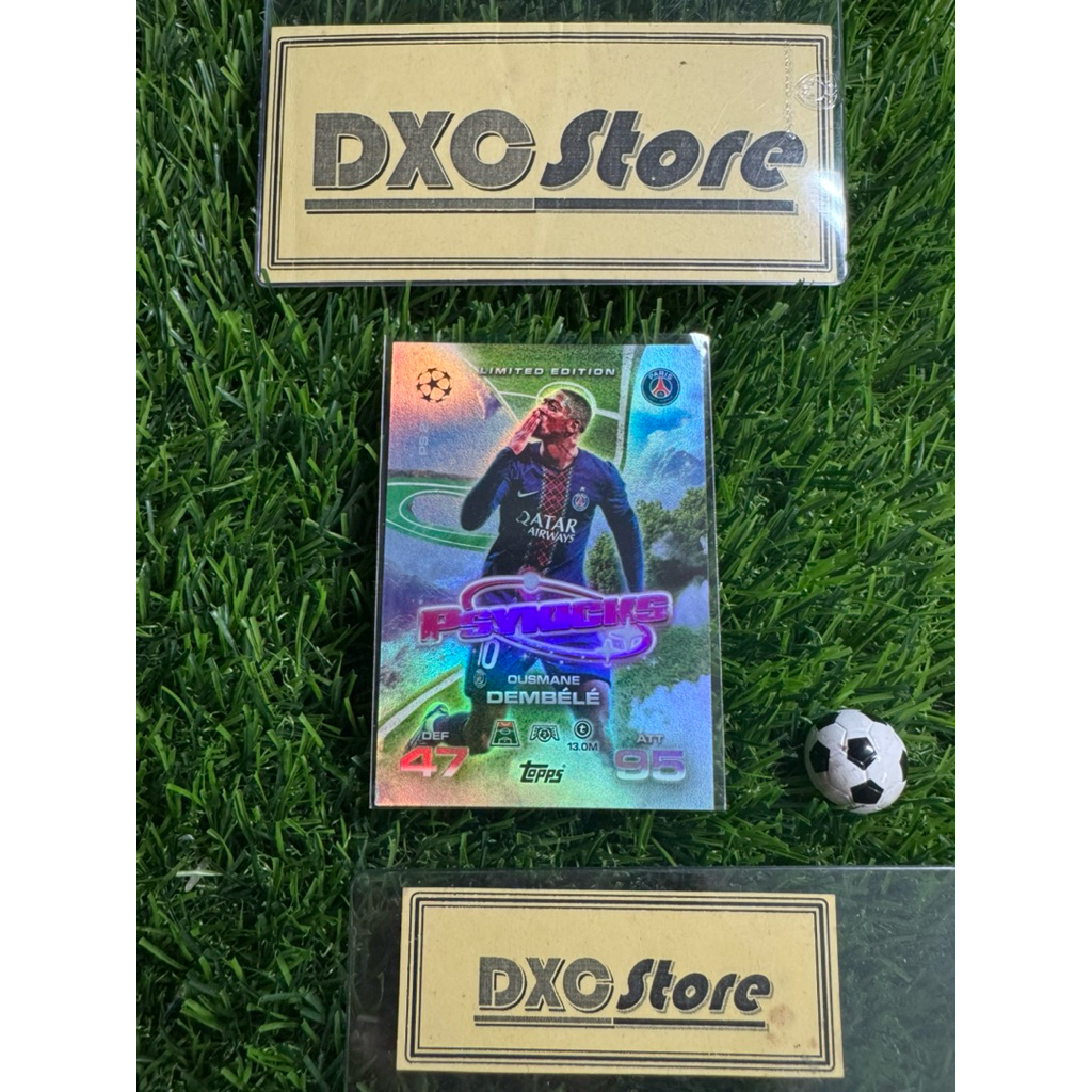 [ CHÍNH HÃNG ] - LIMITED EDITION PSYKICKS - TOPPS MATCH ATTAX EXTRA 2026 - OUSMANE DEMBELE (PSG)