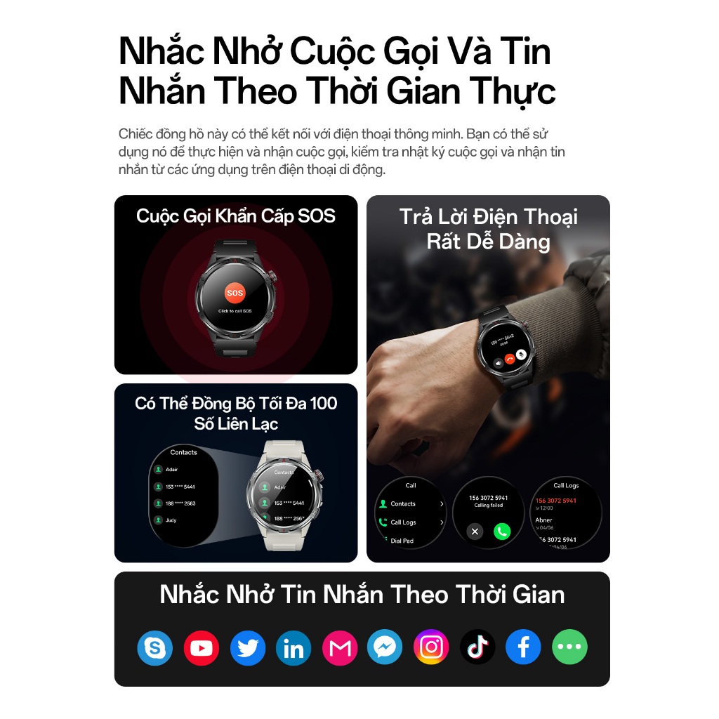 [Bán Chạy] Aolon Tetra R4 Đồng hồ thông minh xịn | GPS | AMOLED | Strava | Theo dõi sức khỏe | Chống nước 1ATM | BigBuy360 - bigbuy360.vn