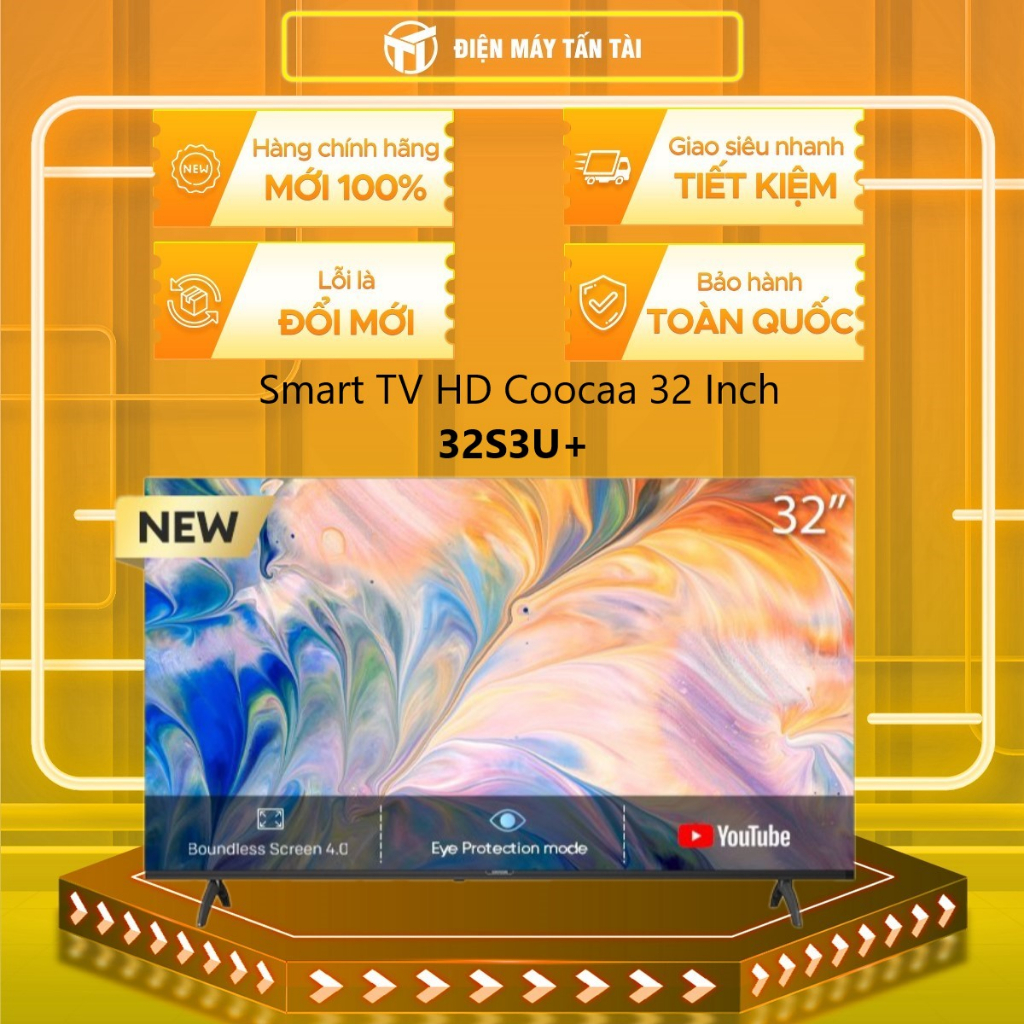 (TOÀN QUỐC) - 32S3U+ - Smart TV HD Coocaa 32 Inch 32S3U+ - không dùng được netflix