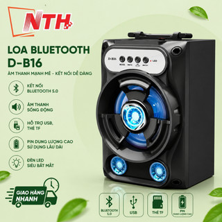 Loa bluetooth xách tay db16 / dl-33 có đèn led