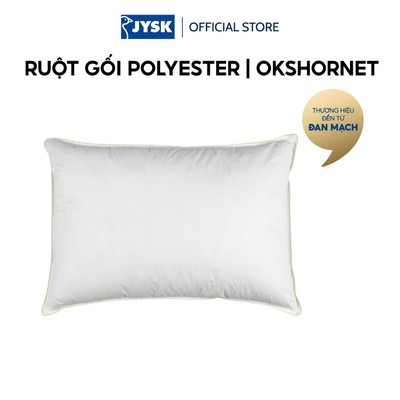 Ruột gối polyester | JYSK OKSHORNET | trắng | R50xD70cm | 1400gr