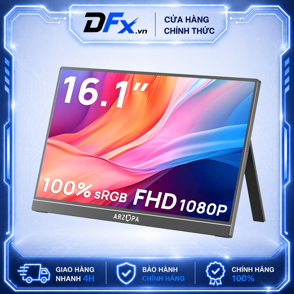 Màn Hình Di Động ARZOPA Z1C 16.1" IPS FHD | 100% sRGB | HDR | USB-C HDMI | Chính Hãng | Hỏa Tốc | BigBuy360 - bigbuy360.vn