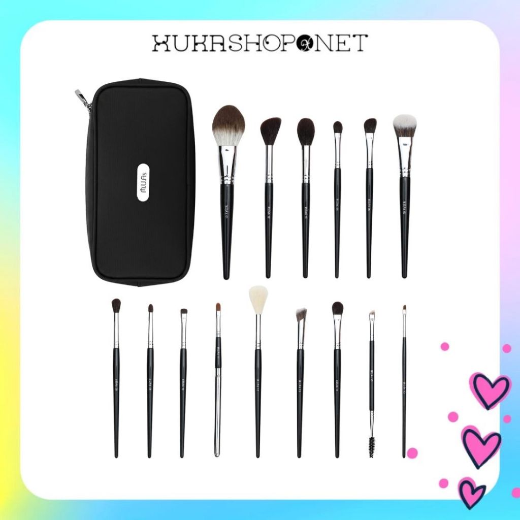 [Bộ cọ MUA][15 cây] Bộ Cọ MUA Accessories 15 Cây Chất Lông Mền Mịn Chuyên Dùng Cho Makeup Artist