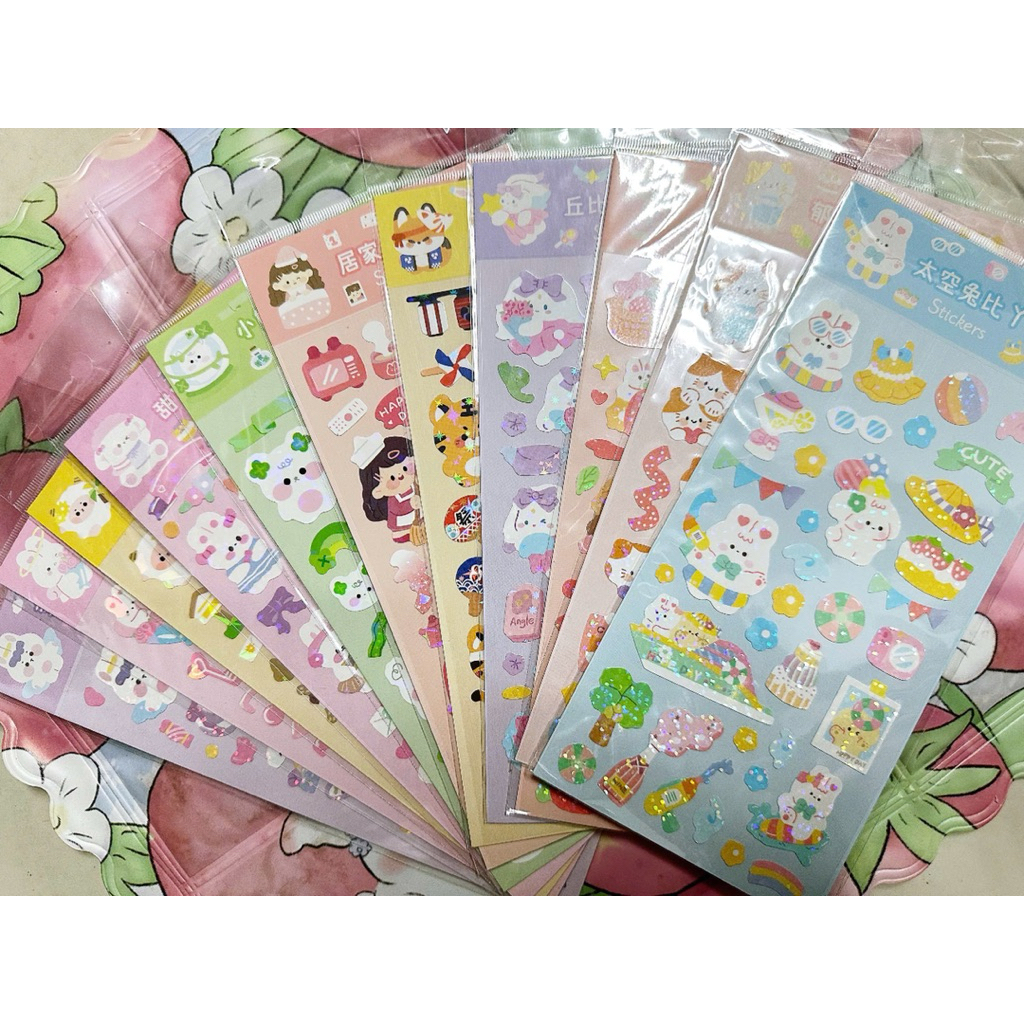 Combo 10 Tờ Sticker Miếng Sticker Dán Hình Đồ Ăn Xinh Xắn