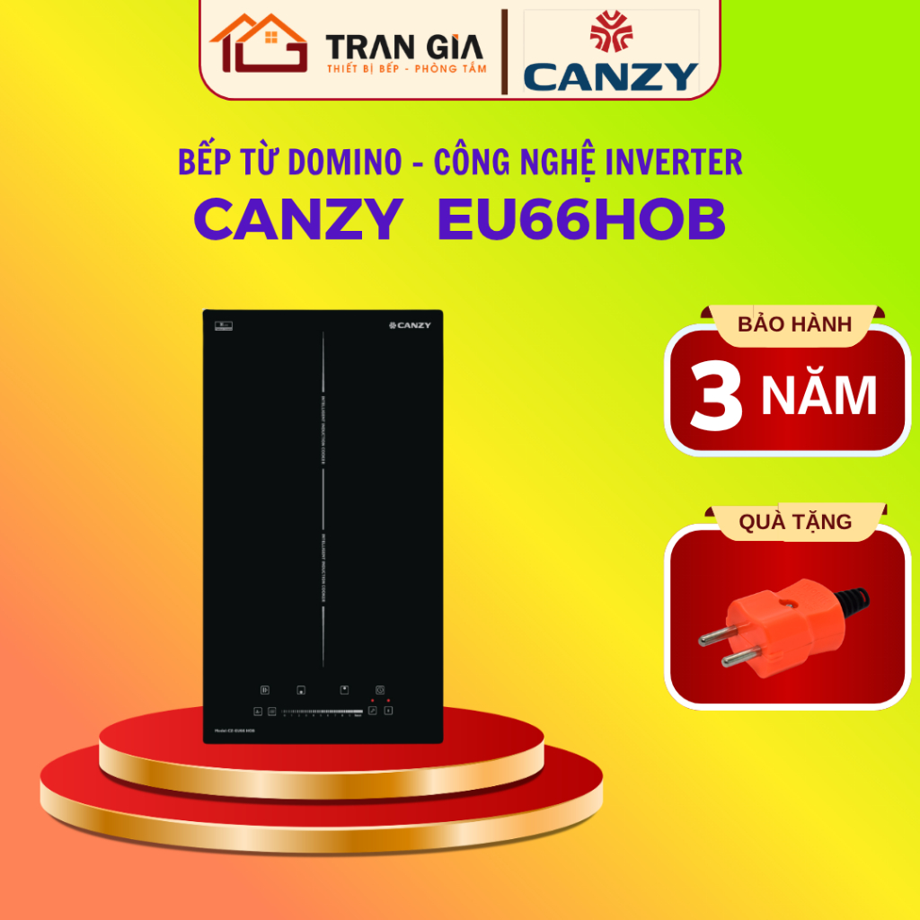 Bếp từ domino Canzy EU66HOB | Bếp từ mini | Bảo hành chính hãng 3 năm