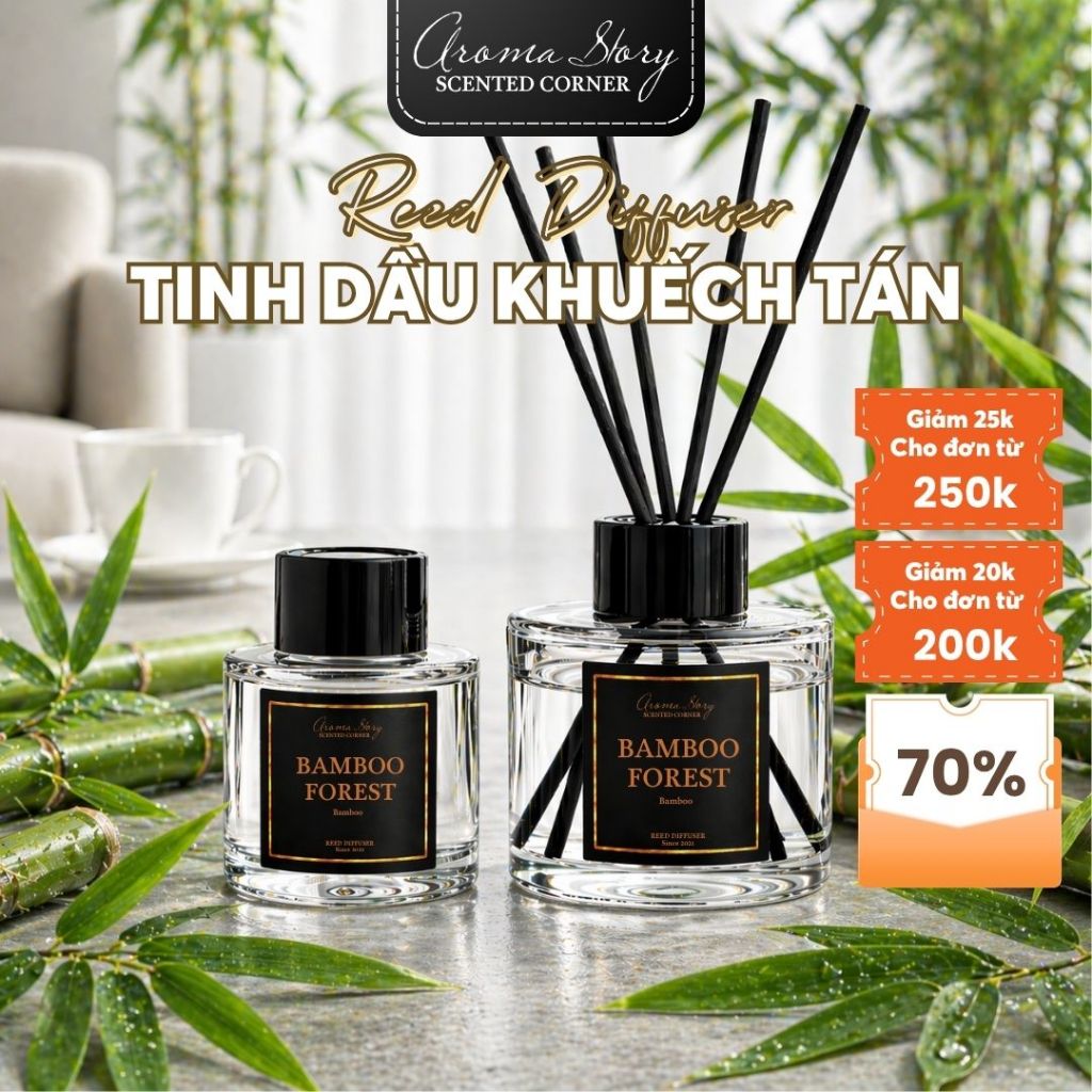 Tinh Dầu Khuếch Tán Aroma Story Hương Bamboo Forest Size 50ml - 100ml