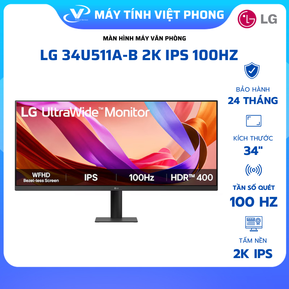 MÀN HÌNH LG UltraWide 34U511A-B (34 inch - IPS - WFHD - 100Hz - 1ms) CHÍNH HÃNG BẢO HÀNH 2 NĂM