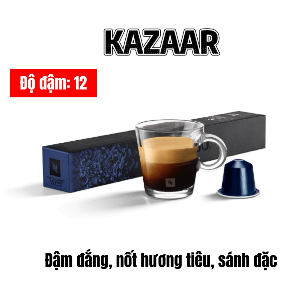 (Dành cho máy Nespresso) Cà phê viên nén Nespresso Ispirazione KAZAAR - Hộp 10 viên