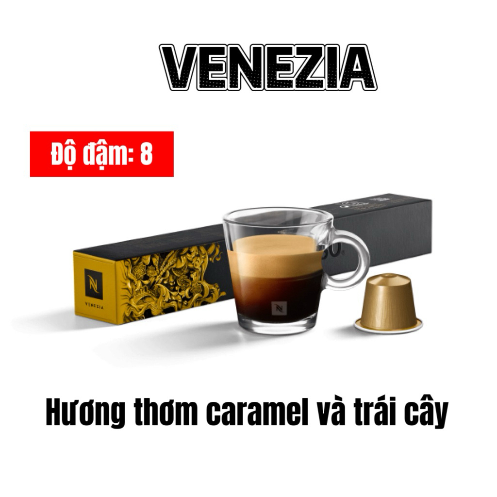 (Dành cho máy Nespresso) Cà phê viên nén Nespresso Ispirazione VENEZIA - Hộp 10 viên