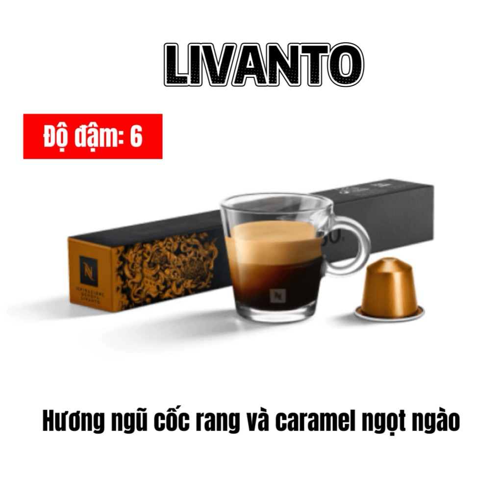 (Dành cho máy Nespresso) Cà phê viên nén Nespresso Ispirazione LIVANTO - Hộp 10 viên