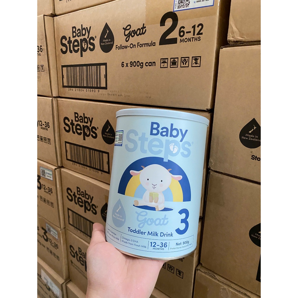 BABY STEPS - GOAT - Sữa Dê công thức nguyên kem chính hãng đầy đủ tem phụ