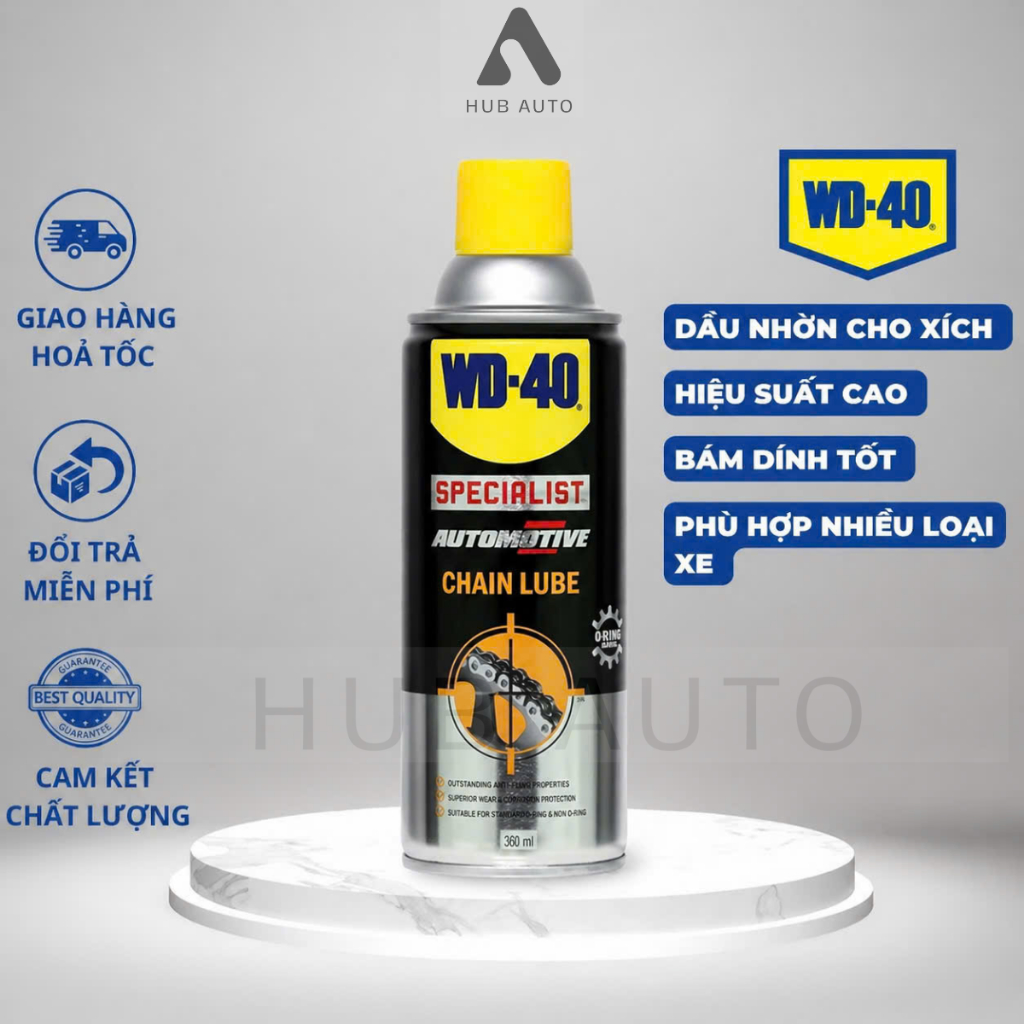 Chai Xịt Dưỡng Sên/Xích WD 40 Chain Lube 351020 (360ml)