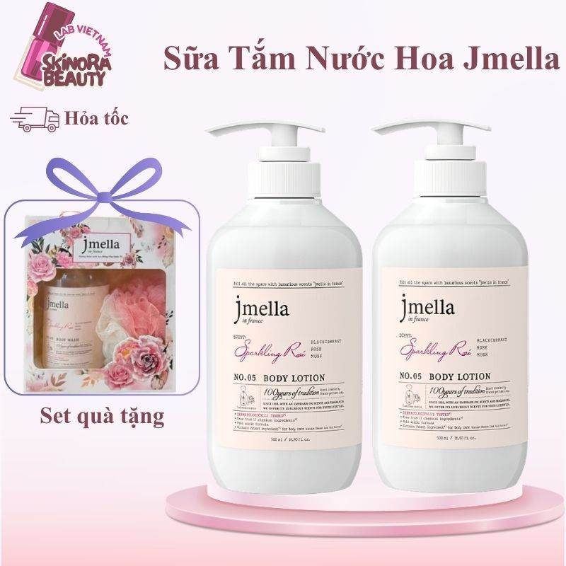 Combo Qùa Tặng Sữa Tắm Jmella In France Body Wash Sữa Tắm Hương Nước Hoa Jmella Lưu Hương 1000ml - S