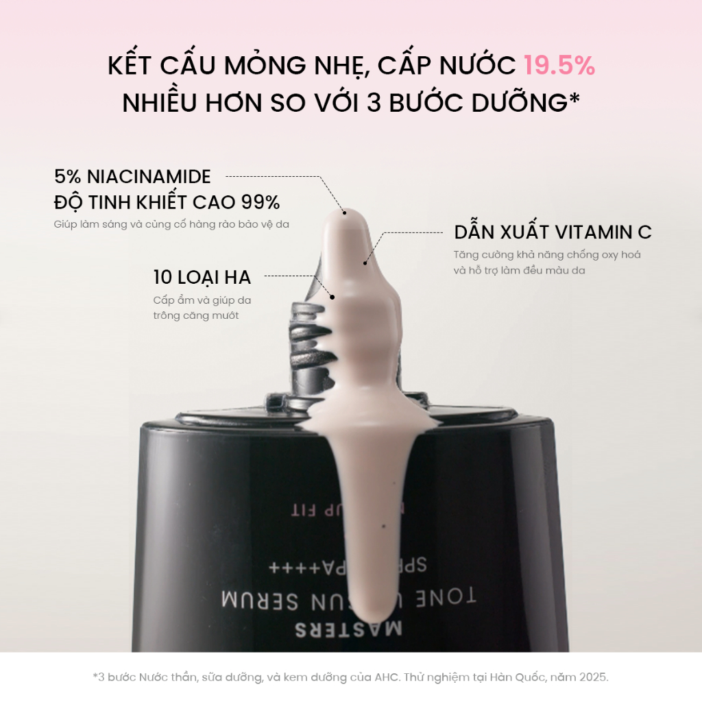 [Hàng mới về] Serum Chống Nắng Hiệu Chỉnh Sắc Da, Nâng Tone Chuẩn Hàn (50 ml) AHC MASTERS TONE UP SUN SERUM | BigBuy360 - bigbuy360.vn
