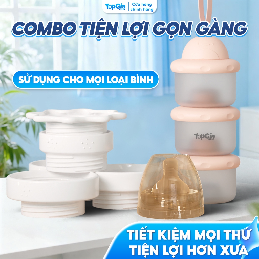 Bộ chuyển đổi máy hâm sữa mini M3-04/T101 Topgiakids phù hợp với bình Hegen/moyuum