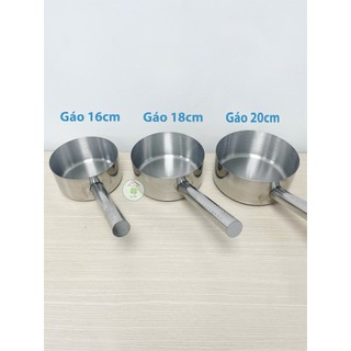 Gáo múc nước lèo inox (đường kính 16cm, 18cm, 20cm)