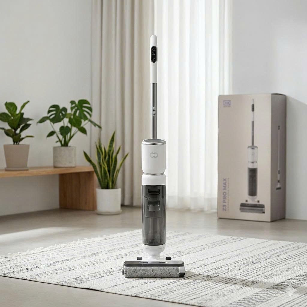 Máy lau nhà và hút bụi INXNI Z3 Promax lực hút khỏe, sạch sàn