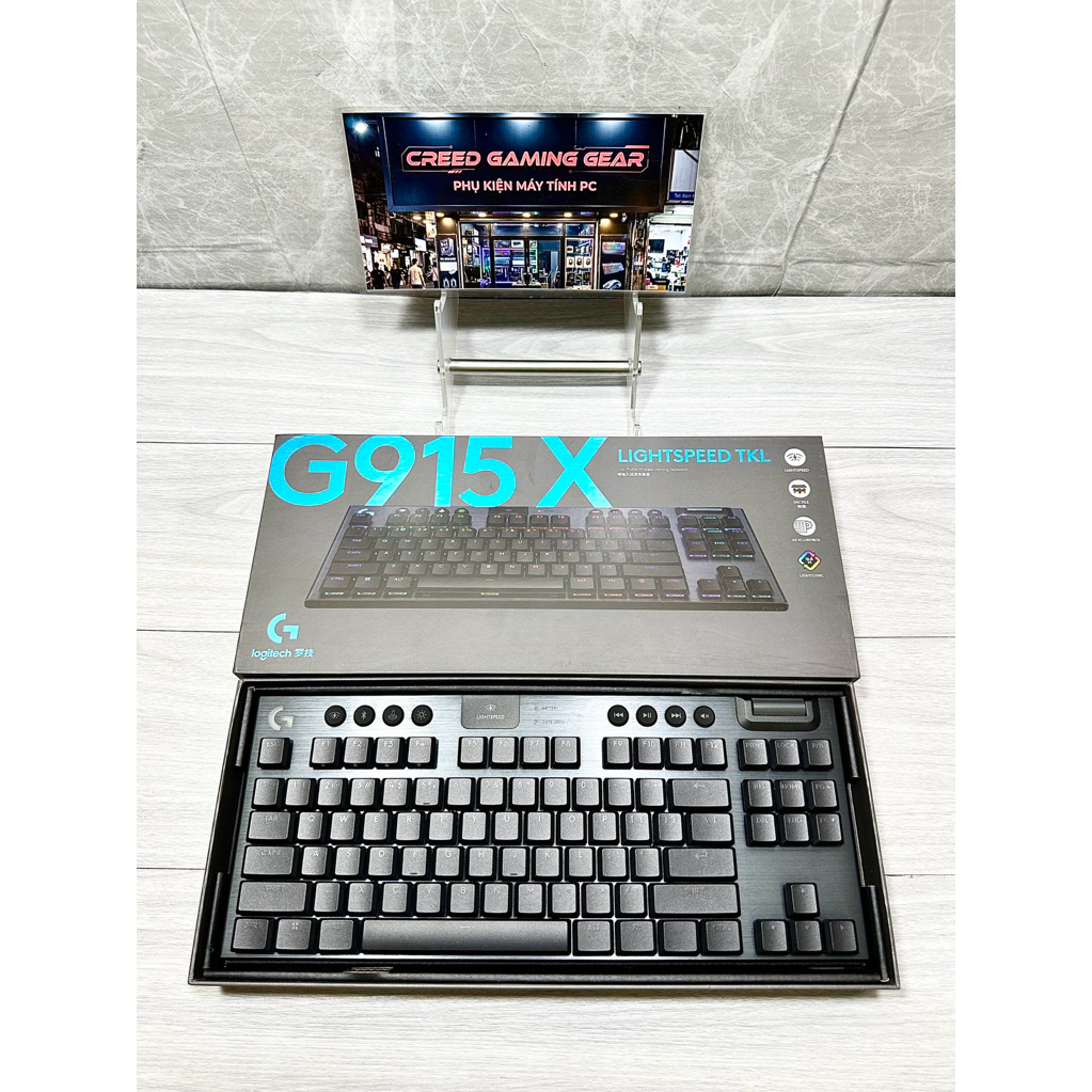 Bàn phím Gaming không dây Logitech G915 X LIGHTSPEED TKL và Fullsize nút lập trình, RGB đã sử dụ