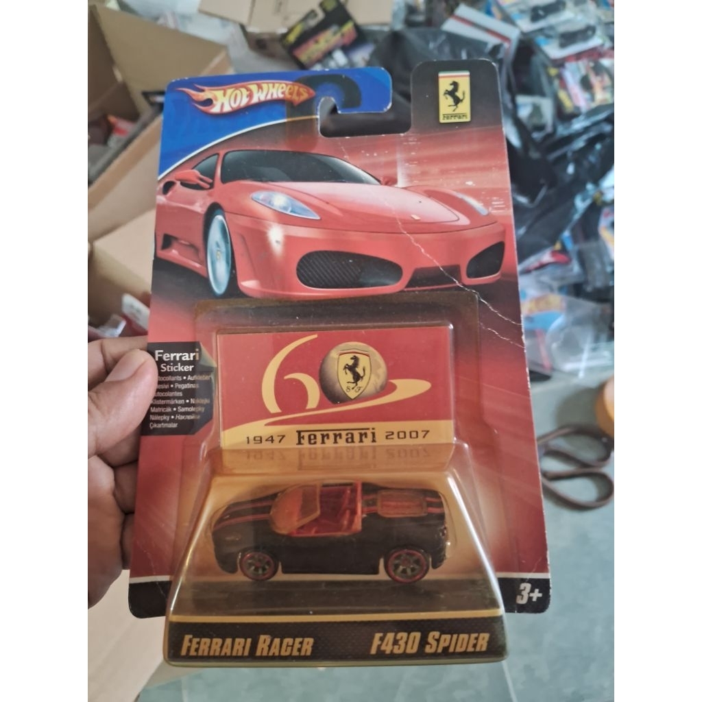 [CARD Y HÌNH] HOT WHEELS FERRARI F430 SPIDER MÀU ĐEN NHÁM