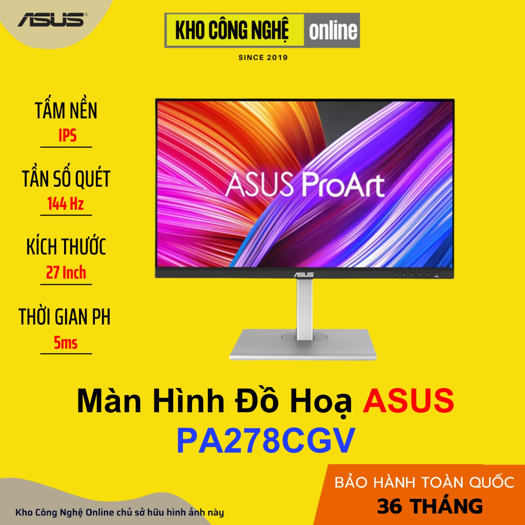 Màn Hình Đồ Hoạ ASUS ProArt PA278CGV (Hàng Chính Hãng)