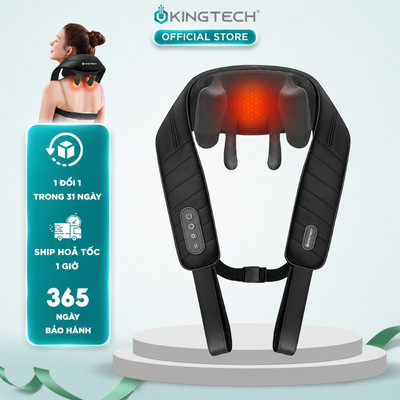 Máy Massage Cổ Vai Gáy KINGTECH S6, Masage Shiatsu 3D, Nhiệt Hồng Ngoại, Tích Điện, Matxa Nhiều Vị Trí - Chính Hãng