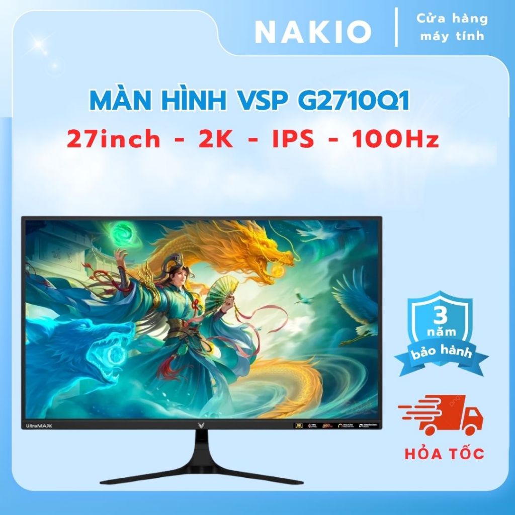 Màn Hình VSP G2710Q1 ( 27 inch - 2K - IPS - 100Hz - FreeSync) - Bảo hành chính hãng 36 tháng