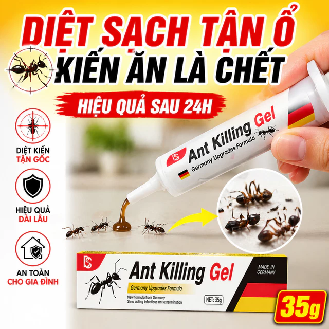 Nhập khẩu từ Nhật Bản thuốc diệt kiến 35g Hiệu quả nhanh, An toàn, Dùng cho gia dụng & y tế
