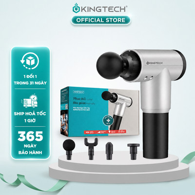 Máy Massage Cầm Tay 6 Cấp Độ KINGTECH KH-320 - Mát Xa Toàn Thân Giúp Thư Giãn, Giảm Đau Cổ Vai Lưng  - Quà Tặng Nam Nữ
