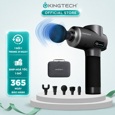Súng Massage Cao Cấp KINGTECH MAX 1S -  Máy Mát xa Chuyên Nghiệp Giúp Giảm Đau, Giãn Cơ Cho Gymer, Runner, Vận Động Viên