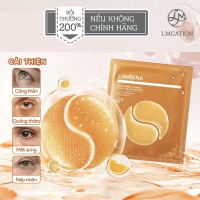 (Tặng kèm quà) Hộp 14 miếng mặt nạ mắt sáng da, giảm thâm & chống lão hoá