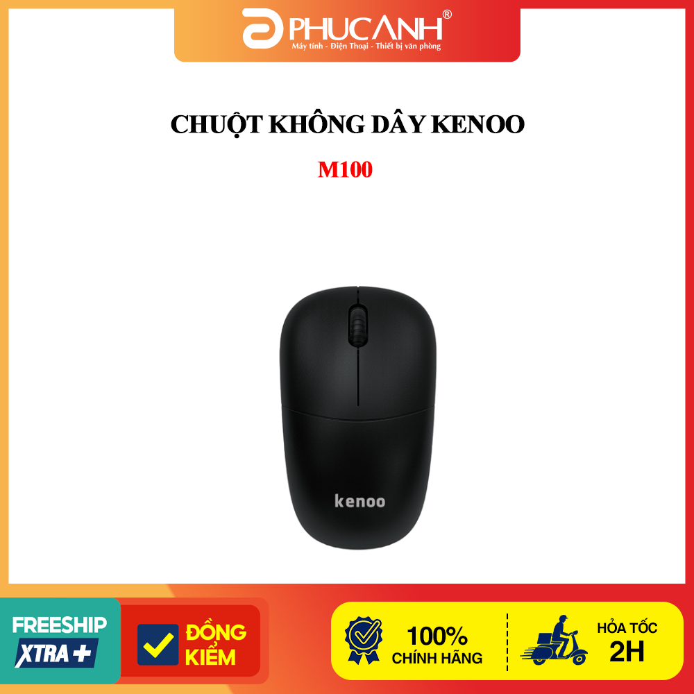 Chuột không dây Kenoo M100 - Màu đen