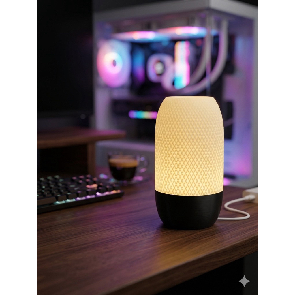 Đèn Decor Để Bàn 💡 | Đèn Ngủ Ánh Sáng Ấm | Trang Trí Setup PC, Bàn Làm Việc | Cắm USB Tiện Lợi