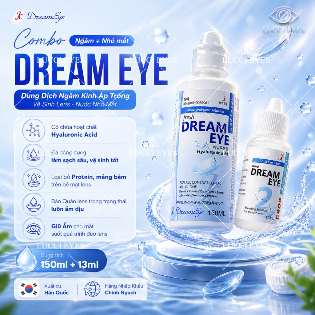 COMBO Nước Ngâm Aqua Và Nhỏ Mắt FRENZPRO B5