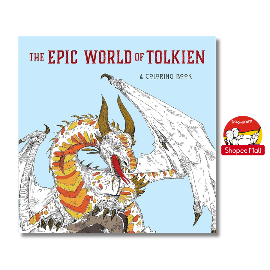 Sách - The Epic World of Tolkien: Coloring Book | Art / Sách Tô màu / Ngoại văn Nhập khẩu UK