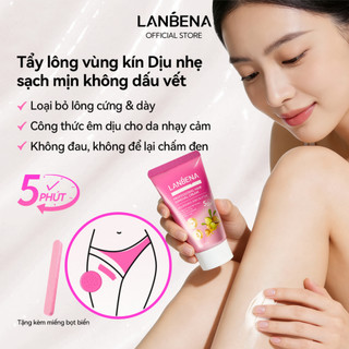 LANBENA Kem tẩy lông trái bơ -(40g)-hỗ trợ tẩy lông nhanh chóng dịu nhẹ, sạch gốc nang lông, tẩy lông chân tay