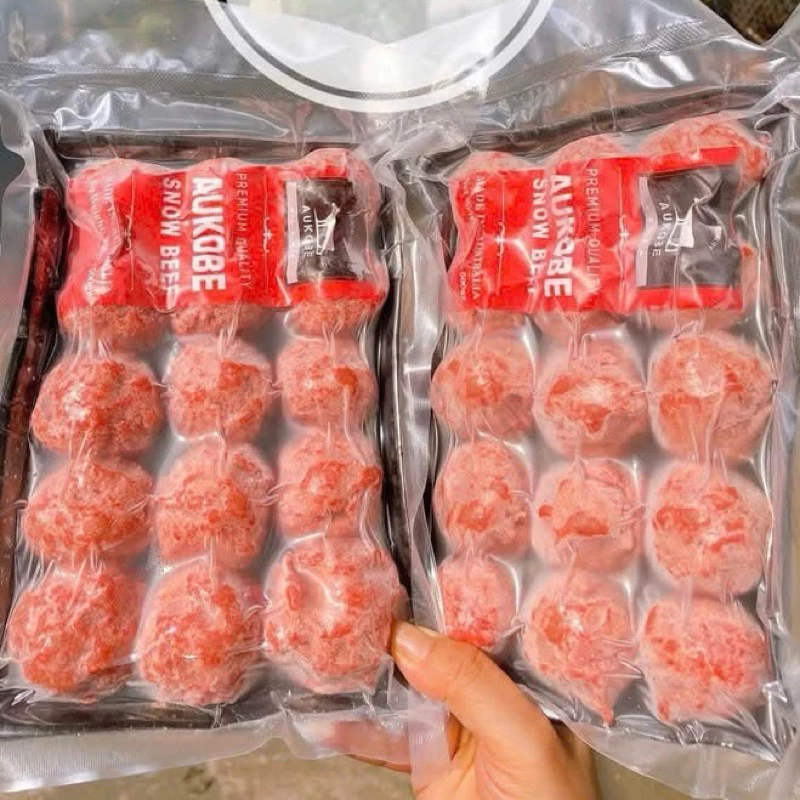 [Laifarm] Bò Aukobe xay viên sẵn 1kg HOẢ TỐC ngon tiện lợi đảm bảo vệ sinh