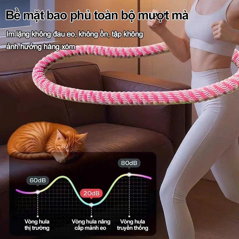 Vòng Lắc Eo Lò Xo Bọc Vải Mềm ĐỒ TẬP GIÁ RẺ 68 Tập Thể Dục, Tập Gym, Tập Yoga Tại Nhà 1kg, 1,5kg 2kg