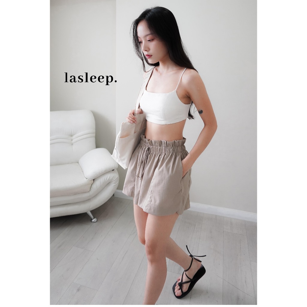 Quần Short Cotton Nâu - Beige camping