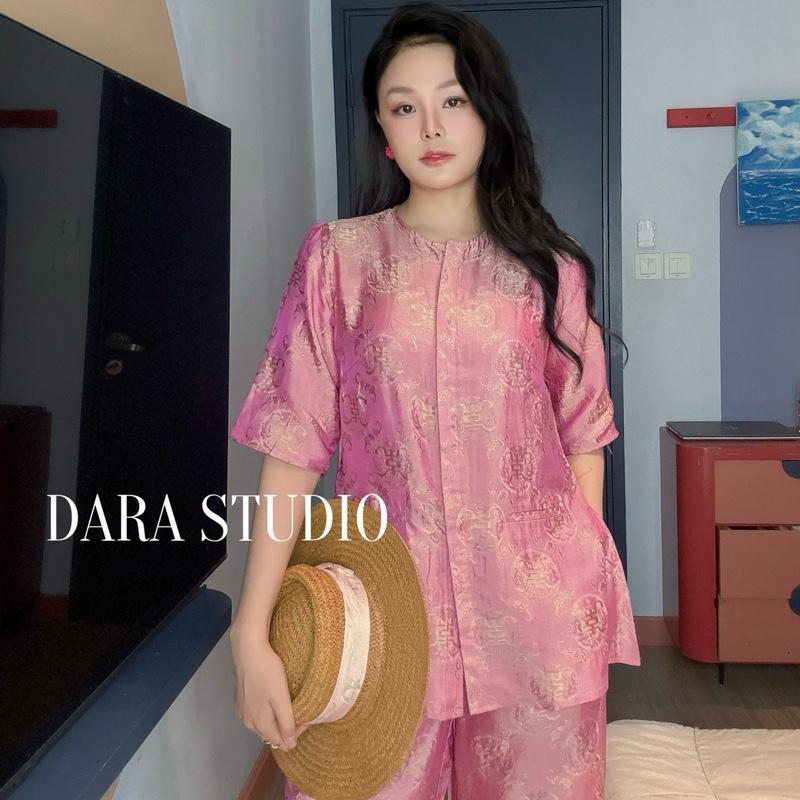 DARA STUDIO Set đồ tơ tằm Nha Xá sang trọng trẻ trung chất liệu cao cấp thiết kế tinh tế