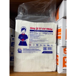 Bông cắt y tế An Lành cắt miếng sẵn 500g (7x7)