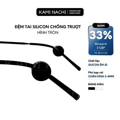 Miếng đệm làm êm tai cho kính bằng silicon siêu bền hình tròn chống trượt KAMI NACHI