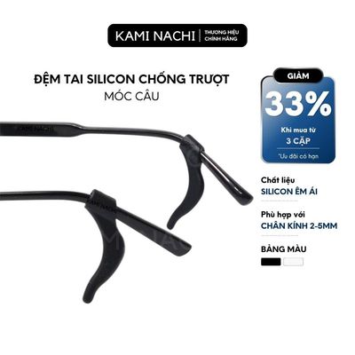 Miếng đệm làm êm tai cho kính bằng silicon siêu bền hình móc câu chống trượt KAMI NACHI