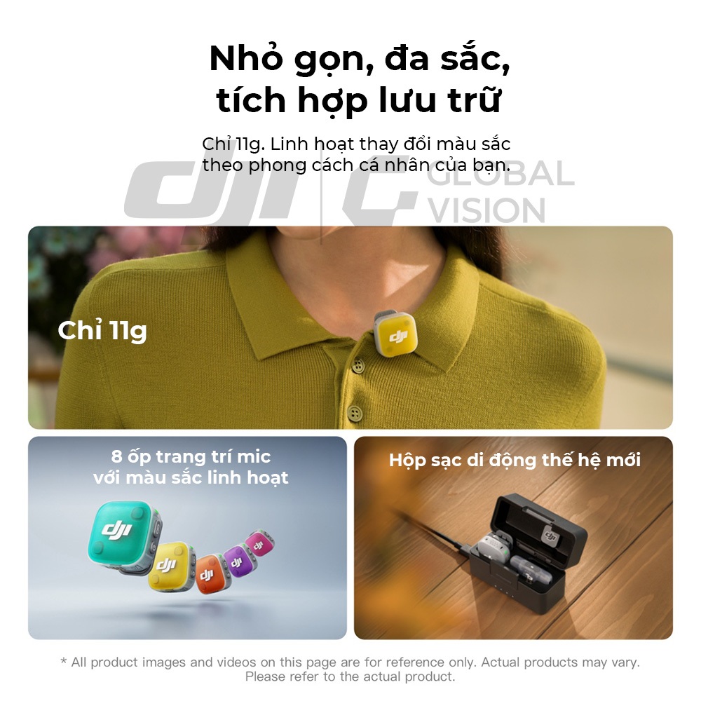 DJI Mic Mini 2 thu âm không dây nhỏ gọn, khử ồn 2 cấp độ, màu sắc trẻ trung (DJI Mic Mini 2) | BigBuy360 - bigbuy360.vn