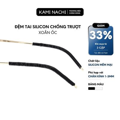 Miếng đệm làm êm tai cho kính bằng resin đàn hồi hình xoắn ốc phù hợp chân kim loại nhỏ KAMI NACHI