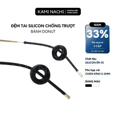 Miếng đệm làm êm tai cho kính bằng silicon siêu bền hình bánh donut chống trượt KAMI NACHI