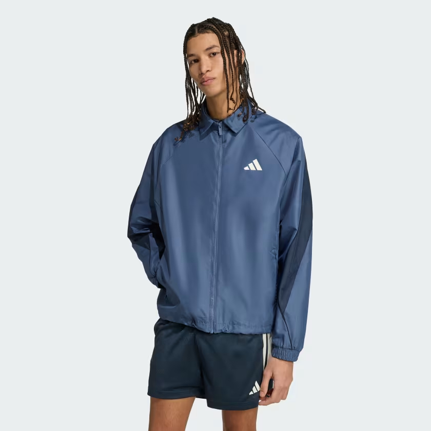 Áo Khoác Adidas Track Top Stadium - Màu Xanh Da Trời - JZ6432