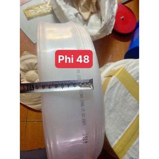 30m ống dẫn nước pe có các loại kích thước có màu xanh - trắng phi 48mm , phi 60mm, phi 76mm, 100mm