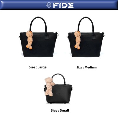 Túi Xách FIDE Local Brand Chính Hãng Tote Bag Size Lớn Da PVC Cao Cấp Đứng Form Có Dây Đeo - TCG01(Kèm gấu)